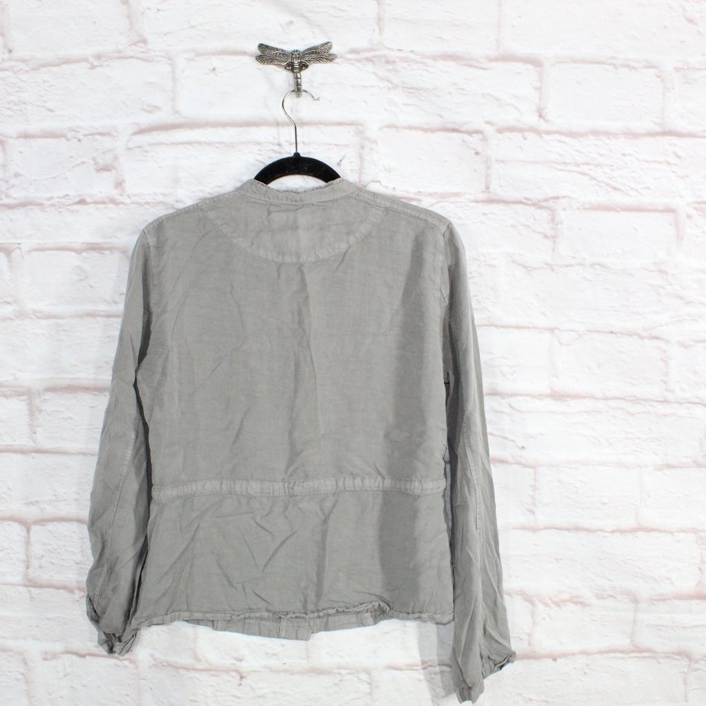 Sanctuary Gray 100% Lyocell Snap Button Front Pockets Jacket Size L - Picture 6 of 9